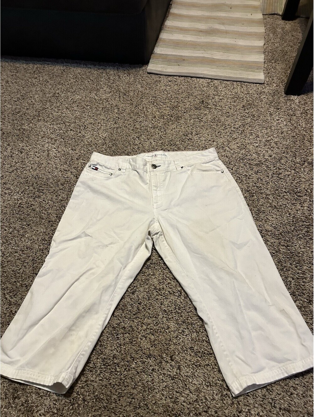 tommy hilfiger women’s White Shorts Size 8